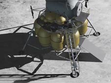 Artist concept of moon lander