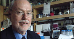 Photo of Nobel Laureate Phillip A. Sharp, Ph.D. of the David A. Koch Institute for Integrative Cancer Research at MIT