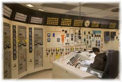 The control room at ORNL's High Flux Isotope Reactor (HFIR)