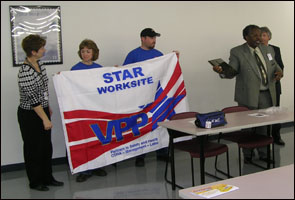 Quad Cities USPS P&D Center VPP Star Flag Ceremony, Milan, IL 3/25/09