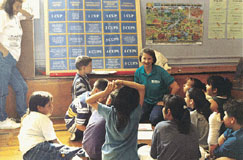 USGS employee in the classroom