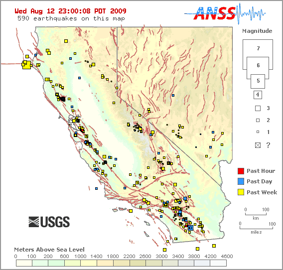 Earthquake Index Map