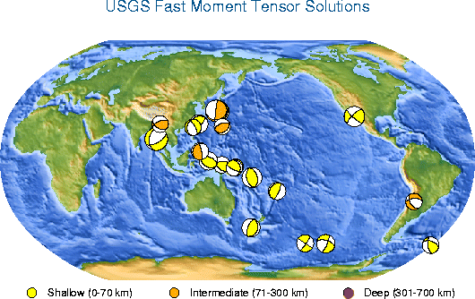 Click on an earthquake for more information