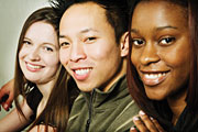 Image of teenagers smiling