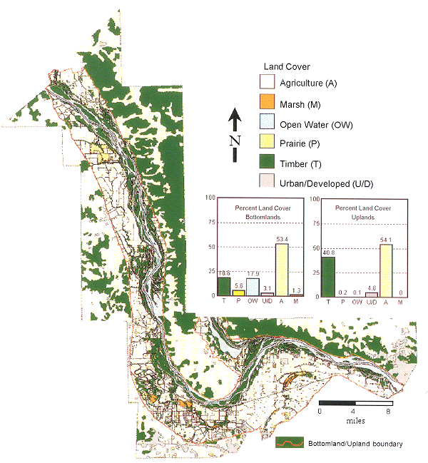Figure 7-5 Map showing contemporary land cover