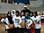 Photo of Jerome Williams meeting with Bahraini girls at the start of the program