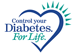 graphic image of Control your Diabetes. For Life. logo