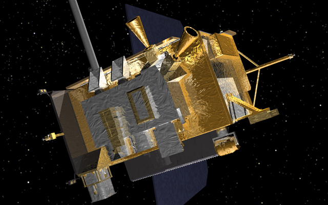 Artist's concept of the Lunar Reconnaissance Orbiter spacecraft