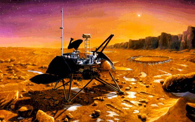 artist's concept of Mars Polar Lander