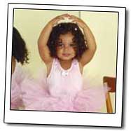 Girl in ballerina dress