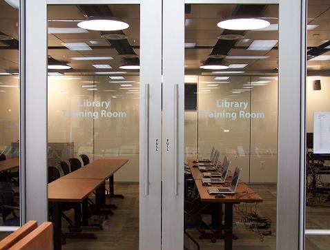 Photo of new NIH Library Training Room