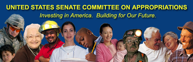 United States Senate Committee On AppropriationsInversting in America.  Building for Our Future.