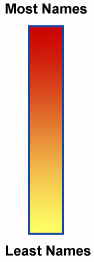 Color Range: From Yellow (least Votes) to Red (Most Votes)