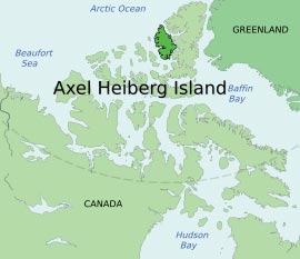 map of axel heiberg island