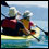 Photo: A woman on a boat