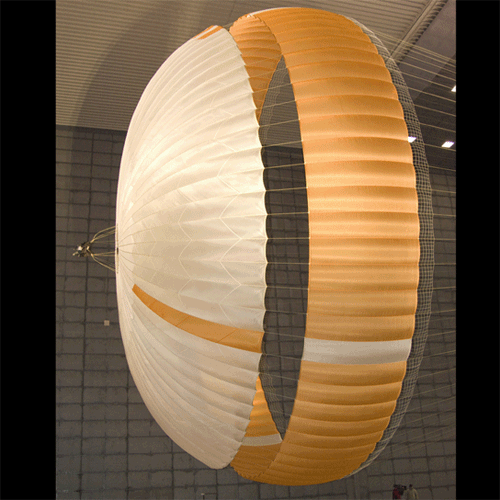 View Parachute  During Tests for Mars Science Laboratory