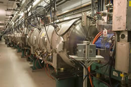 The superconducting portion of the SNS linear accelerator operates at 2 Kelvin (-455.8° F) and provides most of the acceleration of the ion beam.