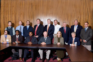 Participants of the OSHA Alliance Program Construction Roundtable Joint Design for Safety and Fall Protection Workgroup meeting on September 18, 2008.