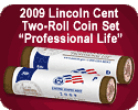 2009 Lincoln Cent Two-Roll Coin Set 