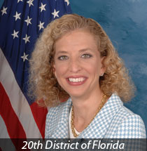 Photo of Congresswoman Wasserman Schultz in front of U.S. Capitol