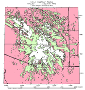 Image of Tucson NOAA weather radio transmitter coverage map