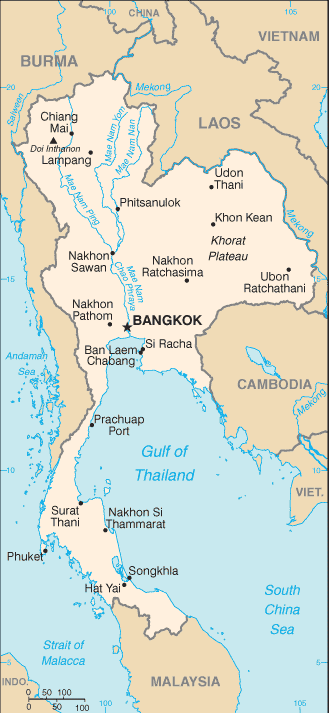 Thailand map