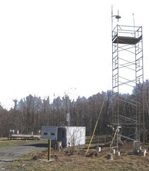 picture of mercury measurement site at Canaan Valley, WV.