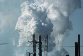 Emissions plume, photo courtesy of EPA