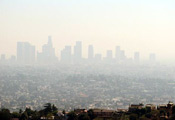 Air Quality link - photo of smog over Los Angeles, CA