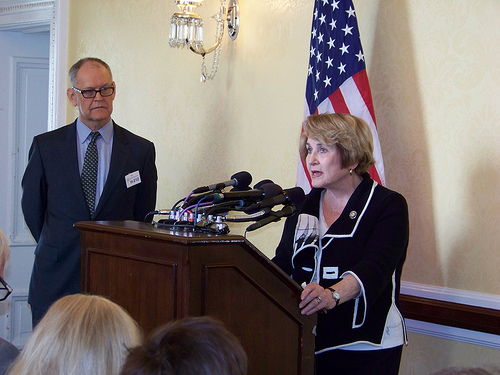 Louise Slaughter and Wendell Potter
