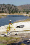 A campaign survey at Yellowstone.