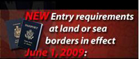 New Entry Requirements as of June 1 2009