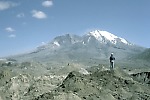 Hummocks of landslide deposit, Mount St. Helens, Washington