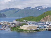 Distance photo of the UNISEA plant in Dutch Harbor, Alaska
