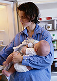 HealthDay news image for article titled: Infants Cared for in Another Home Become Heavier Toddlers
