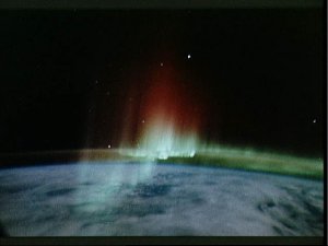 Aurora Australis seen from shuttle