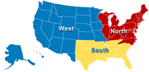 Map of TriCare Regions