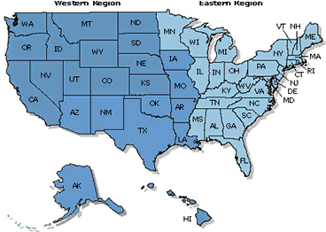 Map of the United States