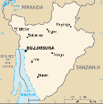 Burundi map