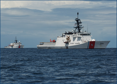 Coast Guard Cutters Bertholf and Mohawk