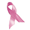 Pink breast cancer ribbon