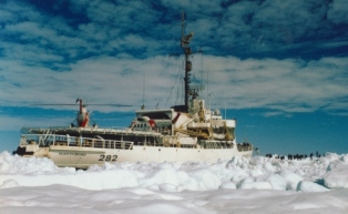 A photo of the Northwind on the Northwest Passage escort of SS Manhattan