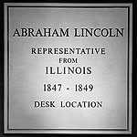 President Lincoln Desk Location Marker