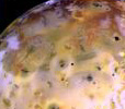 Io's tormented surface.