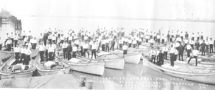 A photo of the Coast Guard Flood Relief Force of 1927