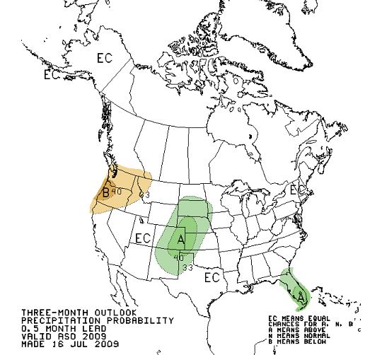 Latest 90 Day Precipitation Outlook