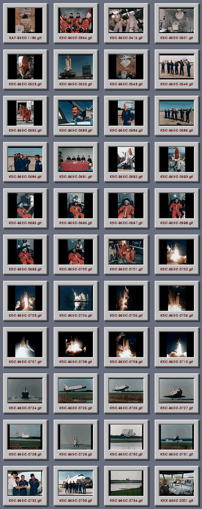 [STS-77 Contact Sheet]