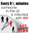 ACT Against AIDS button