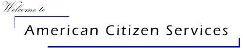 Welcome to American Citizen Services