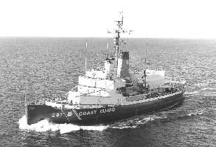 A photo of a Coast Guard icebreaker.